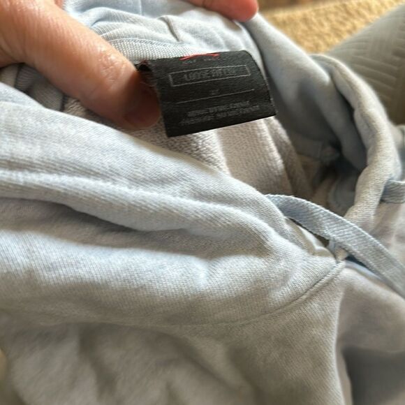 Jordan | Essential Loose Fit Fleece Hoodie in Baby Blue | 3X - Picture 9 of 9